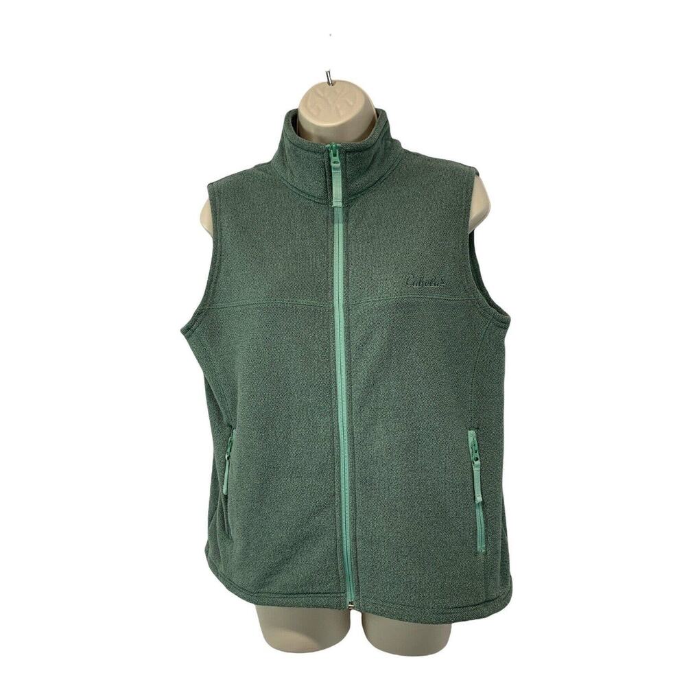 Cabelas Womens Vest Full Zip Jacket Size Medium Outwear Fleece